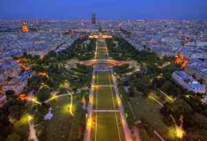 Hotels near Eiffel tower, general view